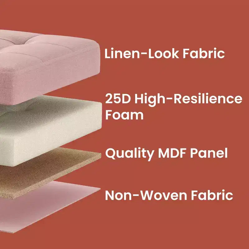 Panca Pouf Contenitore Pieghevole da 43" con Cassapanca