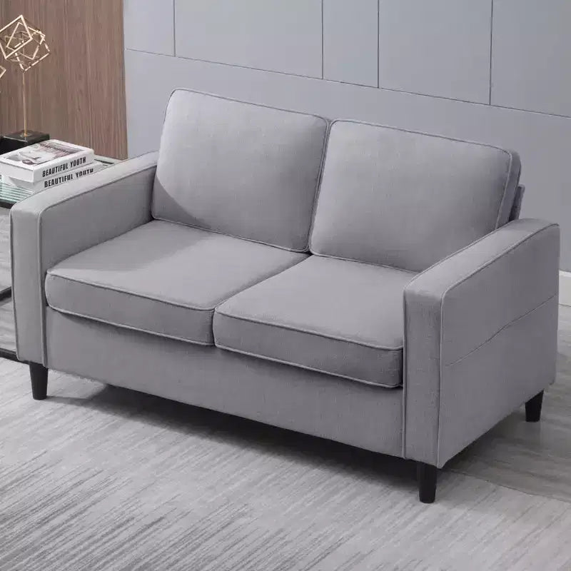 Divanetto moderno con rivestimento in lino