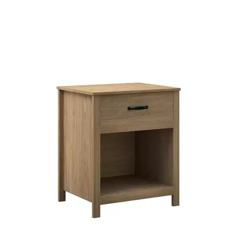 Comodino Minimalista con Cassetto e Ripiano Aperto