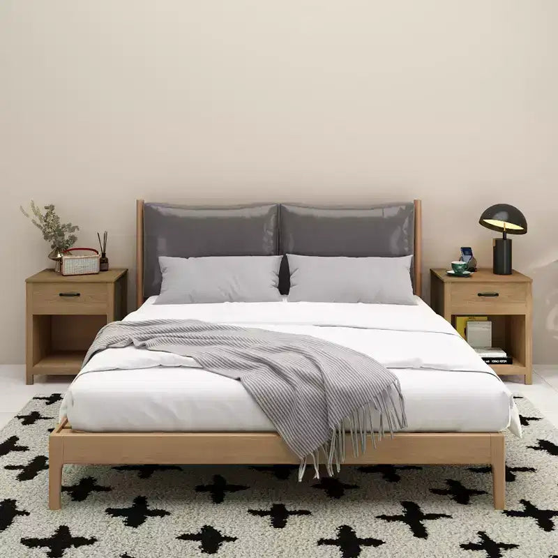 Comodino Minimalista con Cassetto e Ripiano Aperto