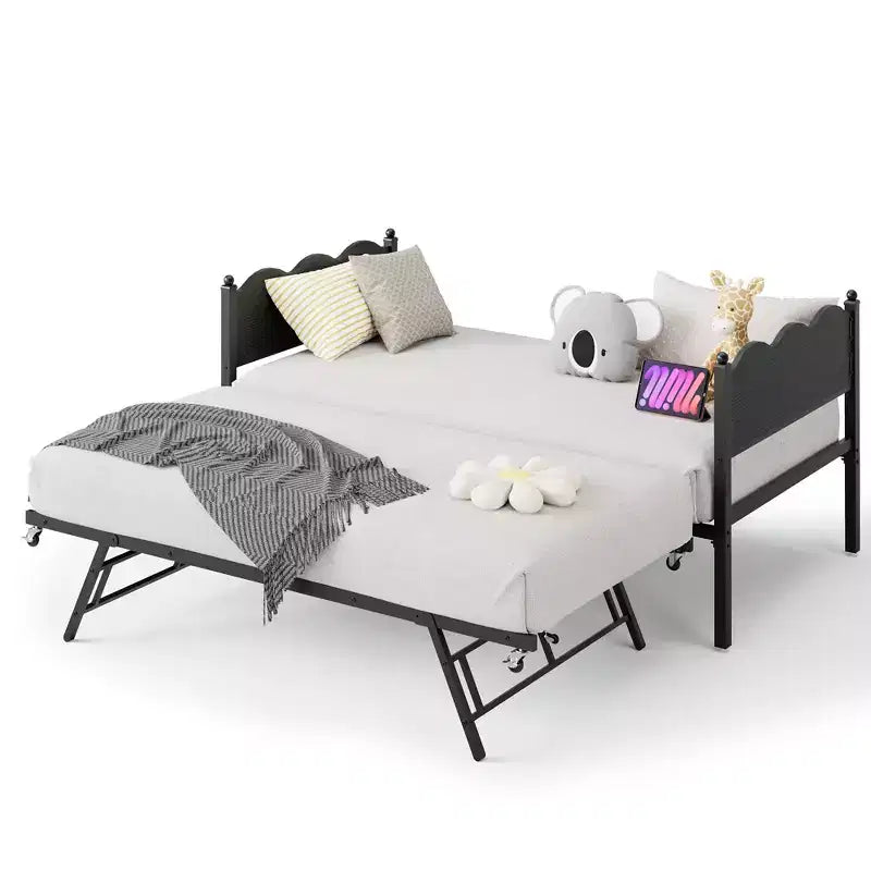 Lettino singolo con letto estraibile
