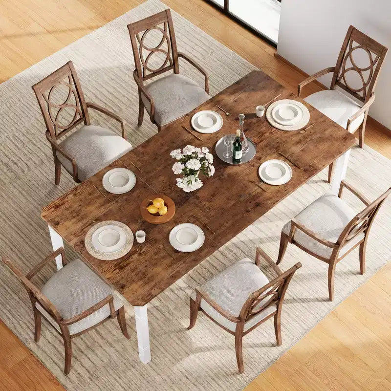 Tavolo da Pranzo Rettangolare con Gambe in Metallo, 200 x 90 cm, Piano in MDF