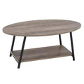 Household Essentials Jamestown Oval Coffee Table