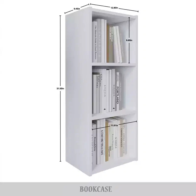 Libreria a 3 scomparti da 31,5 pollici