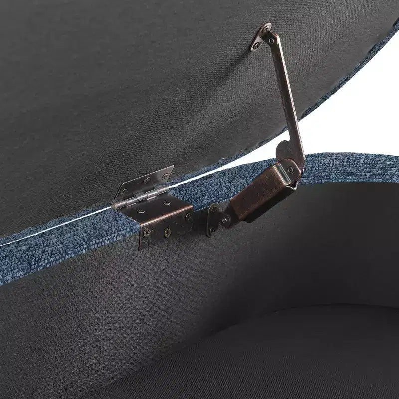 Panca Pouf Contenitore in Legno con Sedile Imbottito