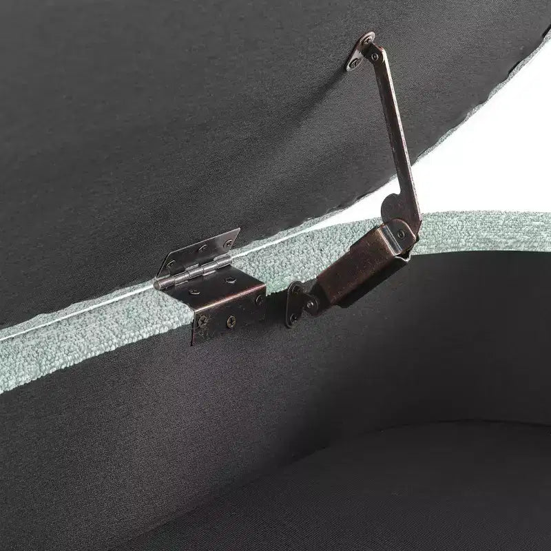 Panca Pouf Contenitore in Legno con Sedile Imbottito