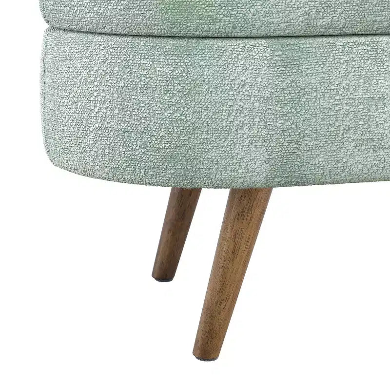 Panca Pouf Contenitore in Legno con Sedile Imbottito