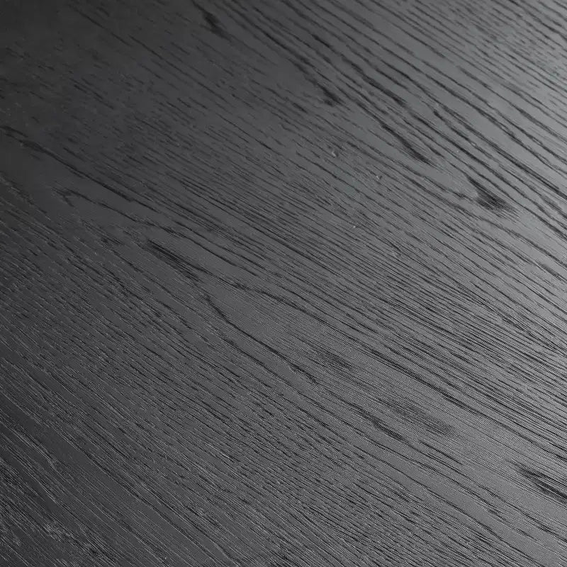 Tavolo da pranzo rotondo con base a piedistallo – Legno, Nero, Diverse misure